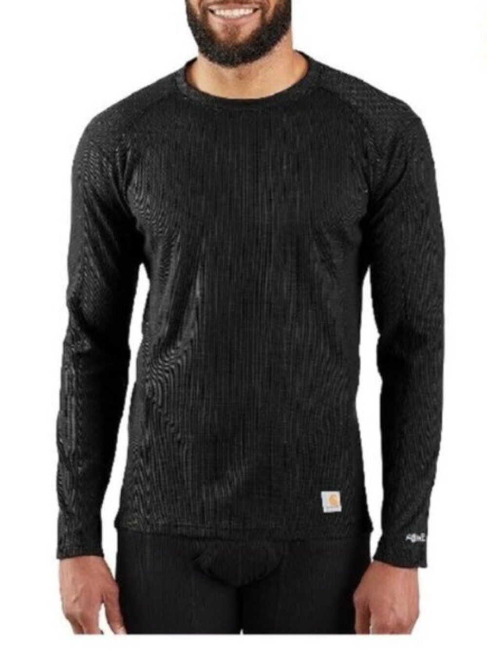 Carhartt | Men's Black Base Force Midweight Classic Crew | Size Large